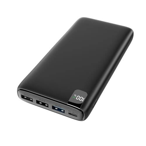 CONXWAN Портативное зарядное устройство 26800mAh Power Bank 22.5W Быстрая зарядка, 4 выхода USB PD Внешний резервный зарядный устройство для мобильного телефона USB C аккумуляторный блок Совместим с iPhone планшетами Galaxy Android - 1