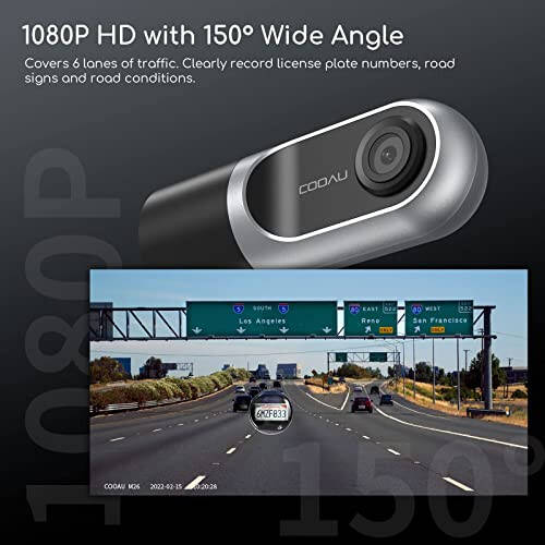 COOAU 1080P FHD Dash Cam, Akıllı Araç Dash Kamerası, Mini Araç Ön Merkez Kamera Kaydedici Kızılötesi Gece Görüşü, Süper Kapasitör, G-Sensörü, WDR, Döngülü Kayıt, Park Gözetimi (M26) - 3