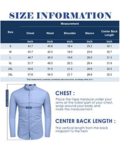 COOFANDY Men's Long Sleeve Cotton Linen Shirt Beach Button Down Shirts Casual Button Up Shirt Summer Yoga Tops with Pocket - 6