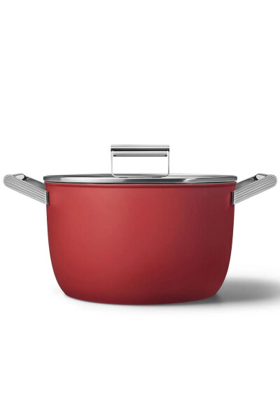 Cookware 50's Style Exclusive Red 8 Piece Pot & Pan Set - 8