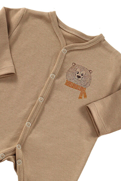 Cool Bear Unisex 3 Parça Hastane Çıkışı Takımı Organik Pamuk Yenidoğan Mini Set - 14