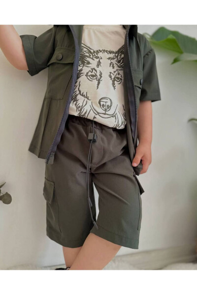 Cool Boy 3-Piece Set with Wolf Print - 4