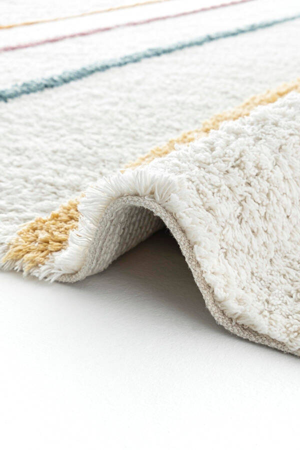 Cool Cotton Ccn 01 Multy Xw Machine Washable Non-Slip Natural Cotton Woven Baby Rug - 12