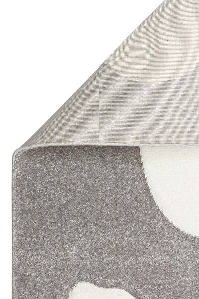 Cool Kids 09 Grey Kids Room Rug Anti-Dust Soft Textured Baby Room Rug - 9