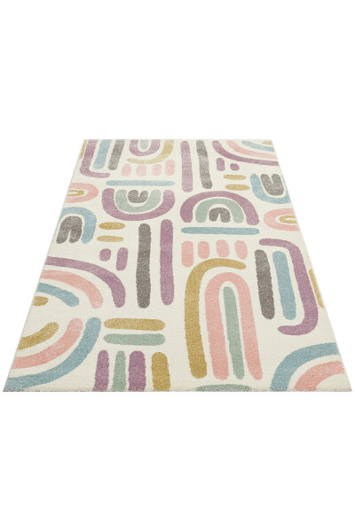 Cool Kids 20 Pastel Children's Room Rug Dust-Free Soft Textured Baby Room Rug - 18