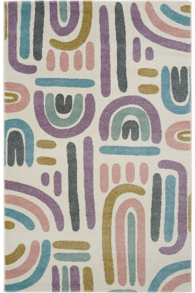 Cool Kids 20 Pastel Children's Room Rug Dust-Free Soft Textured Baby Room Rug - 1