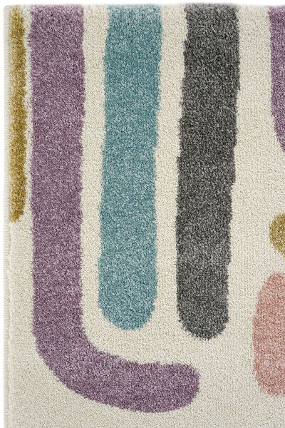 Cool Kids 20 Pastel Children's Room Rug Dust-Free Soft Textured Baby Room Rug - 3