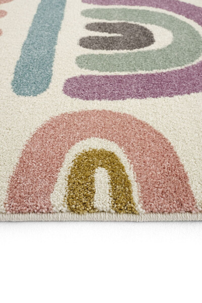 Cool Kids 20 Pastel Children's Room Rug Dust-Free Soft Textured Baby Room Rug - 6