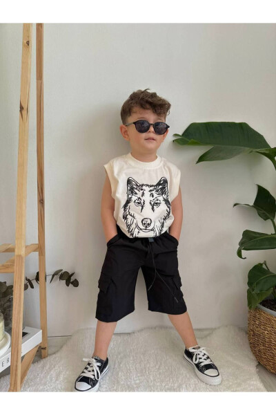 Cool Wolf Print Boy 3-Piece Suit - 3