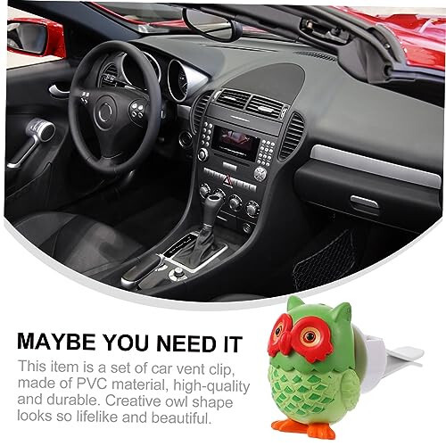 COOLHIYA 1 Set Car Perfume Owl Car Clip Air Freshener for Air Outlet Clip Owl Car Diffuser Car Air Diffusers Clip Car Vent Air Freshener Car Decor Vehicle Vent Decoration Tuyere PVC - 5