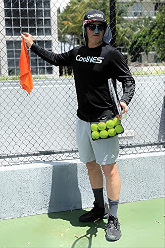 CoolNES - Ball Holder for Pickleball Tennis Golf - Adjustable waist with Towel Hook Peg Accessories Space - 4