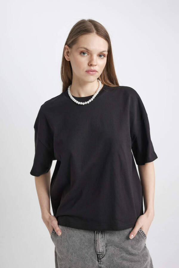 Coool Loose Fit Short Sleeve T-Shirt Black - 1