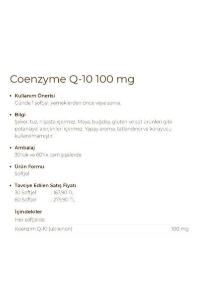 CoQ-10 Koenzim Q-10 100 Mg 60 Softjel - 16