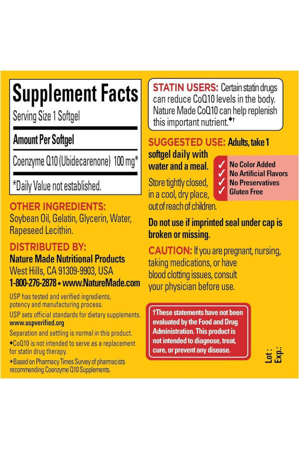 CoQ10 100 mg 40 Softgels - 2