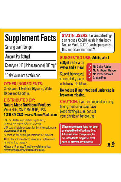 CoQ10 100 mg 40 Softgels - 5