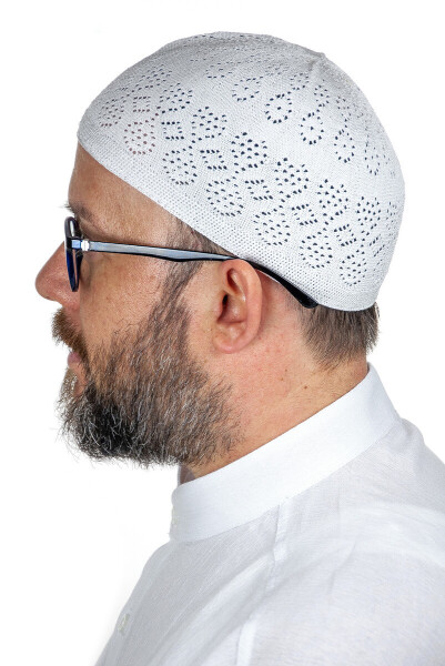 Coral Prayer Cap White 12 Pieces - 2