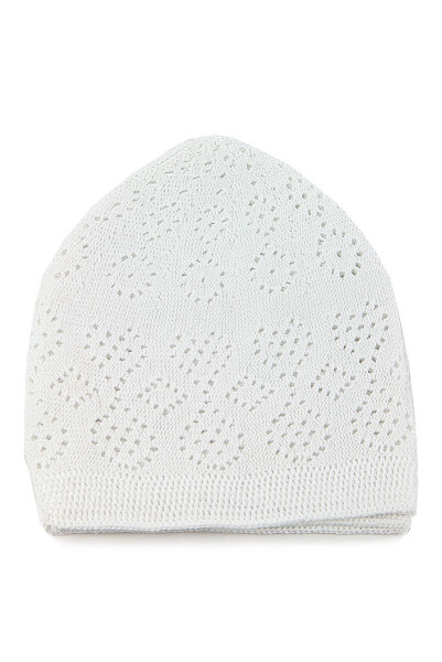 Coral Prayer Cap White 12 Pieces - 4