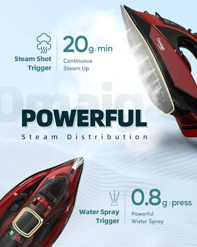 Cordless Iron, 1500W Cordless Iron with Steam with 11.84ozs Water Tank, Anti Drip Iron Cordless with Ceramic Soleplate, Cordless Iron for Clothes with 3 Temperature Settings - 3