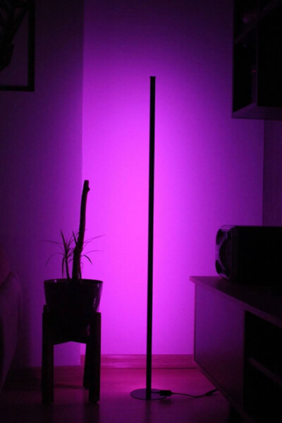 Corner Decorative Floor Lamp - LED Light System - Full RGB 256 Colors - 11