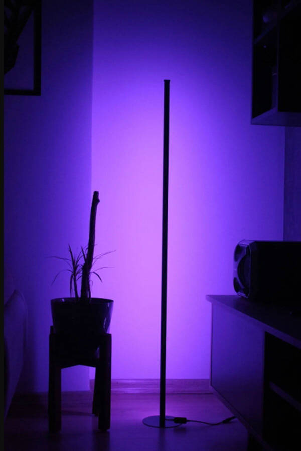 Corner Decorative Floor Lamp - LED Light System - Full RGB 256 Colors - 3