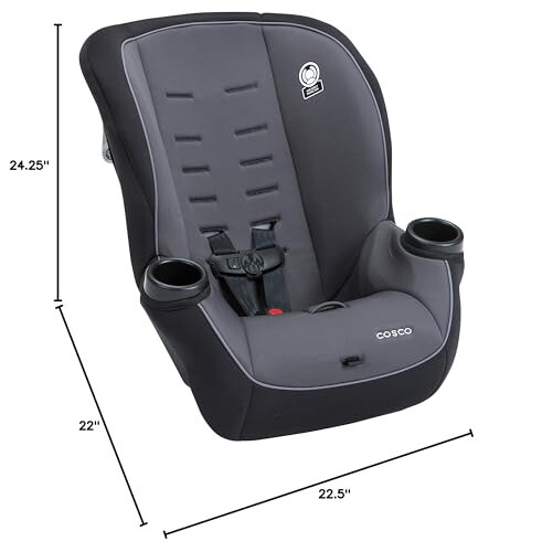 Cosco Onlook 2-in-1 Convertible Car Seat, Rear-Facing 5-40 pounds and Forward-Facing 22-40 pounds and up to 43 inches, Black Arrows - 9