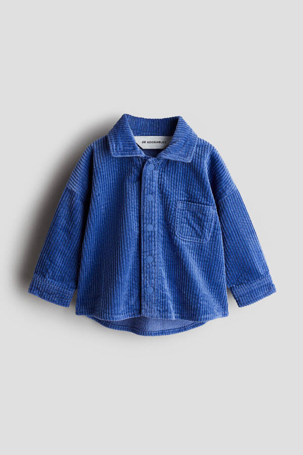 Cotton and corduroy overshirt. - 3