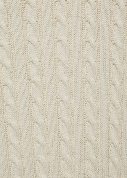 Cotton blend knit sweater - Off white - 6