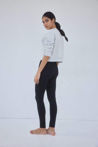 Cotton blend leggings - 4