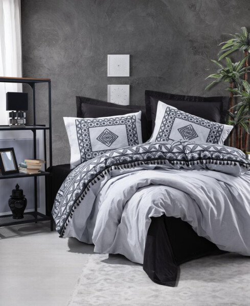 Cotton Box Candy Double Bed Duvet Set Degno Black - 7