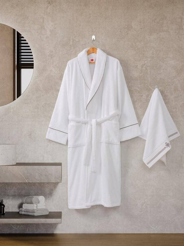 Cotton Box Classic Bathrobe Set Guher L-XL Men - 1