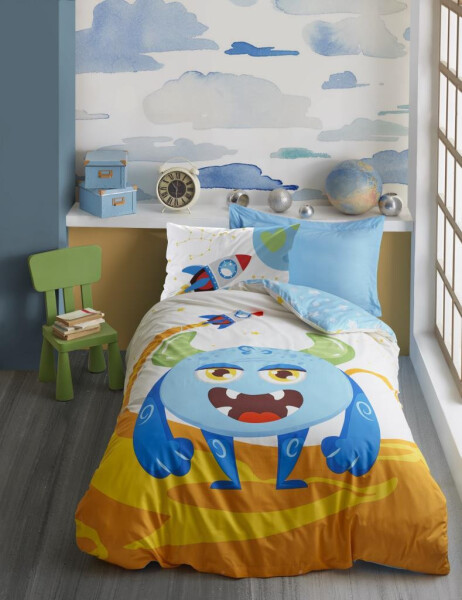 Cotton Box Giant Blue Ranforce Youth Duvet Set - 2