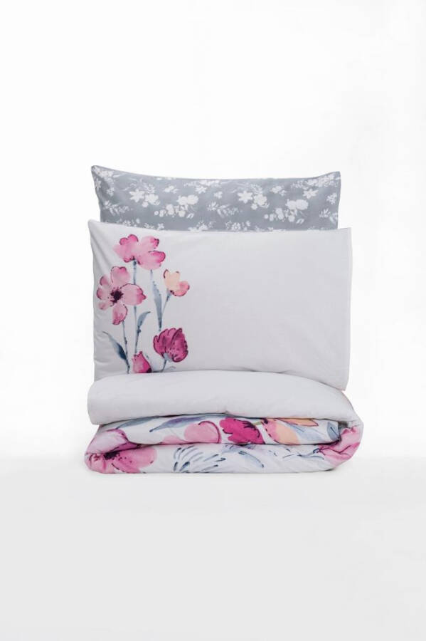 Cotton Box Ranforce Duvet Cover Set Double Carla Grey - 7