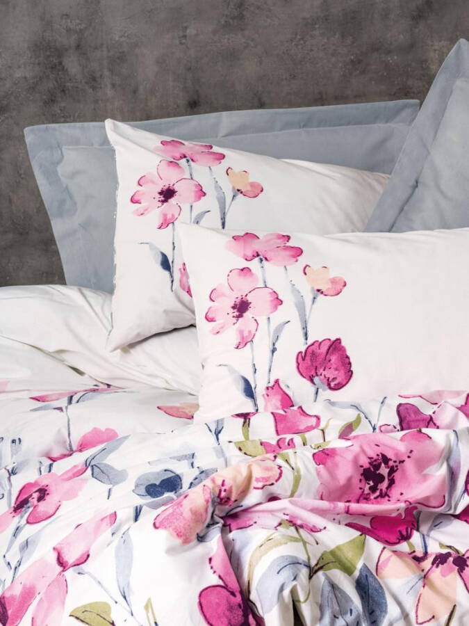 Cotton Box Ranforce Duvet Cover Set Double Carla Grey - 5