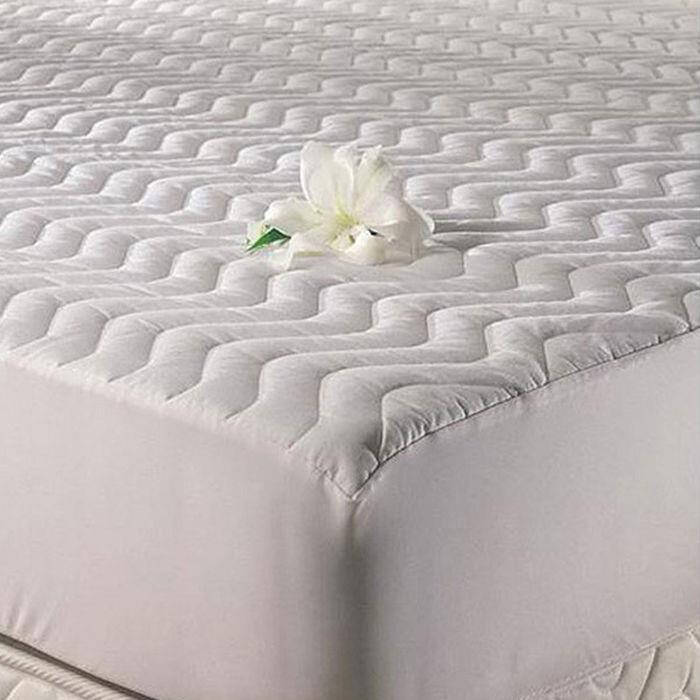 Cotton Box Waterproof Quilted Fitted Double Bed Pad 160x200cm - 1