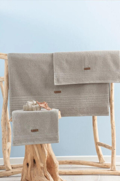 Cotton Box Wellness Sand Beige Towel Set - 1