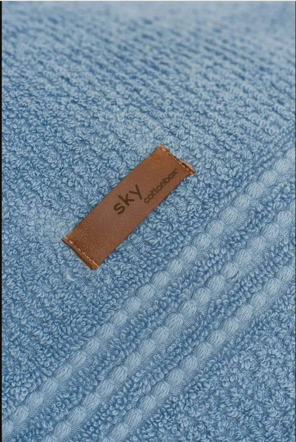 Cotton Box Wellness Sky Blue Towel Set - 3