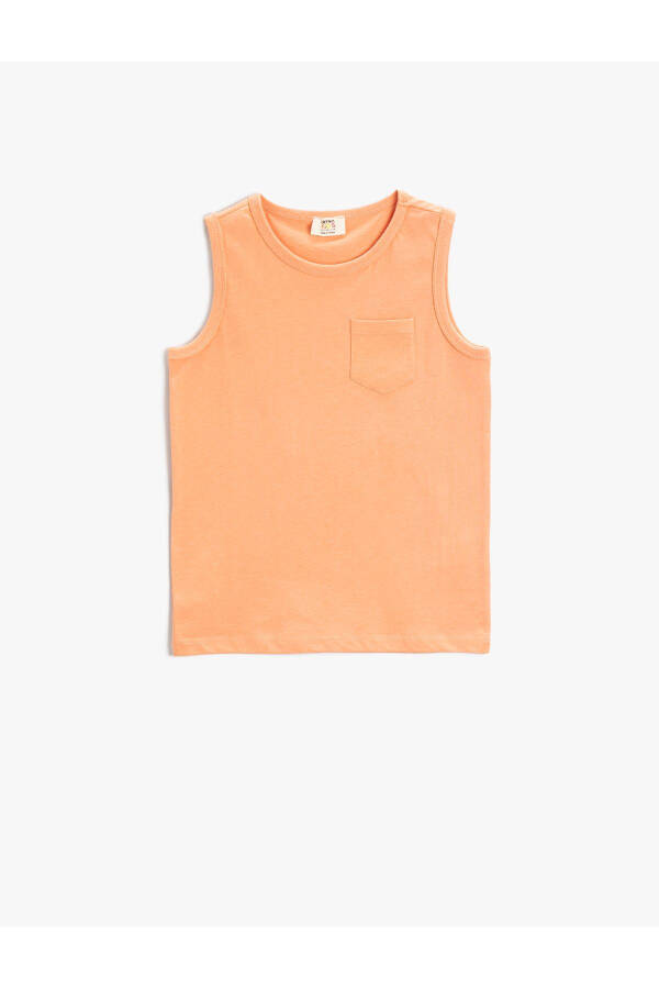 Cotton cycling collar tank top - 1