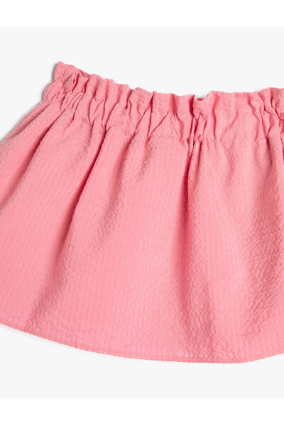 Cotton Lined Skirt with Elastic Waist - 15