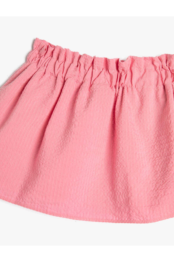 Cotton Lined Skirt with Elastic Waist - 9