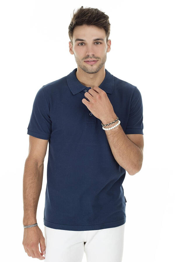 Cotton Regular Fit Buttoned Polo T Shirt 4362050 - 6