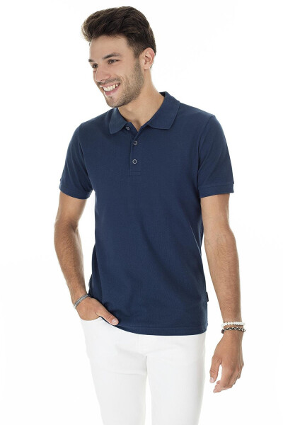 Cotton Regular Fit Buttoned Polo T Shirt 4362050 - 9