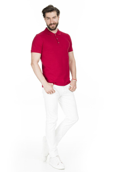 Cotton Regular Fit Buttoned Polo T Shirt 4362050 - 9