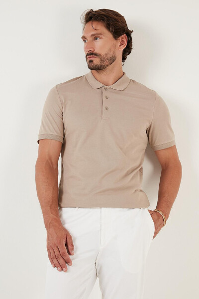 Cotton Regular Fit Buttoned Polo T Shirt 4362050 - 2