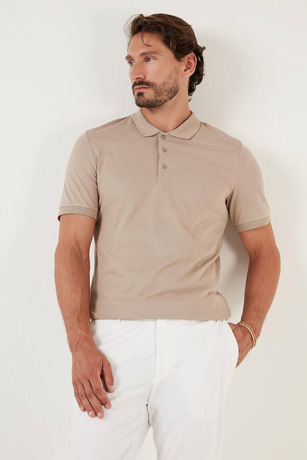 Cotton Regular Fit Buttoned Polo T Shirt 4362050 - 2