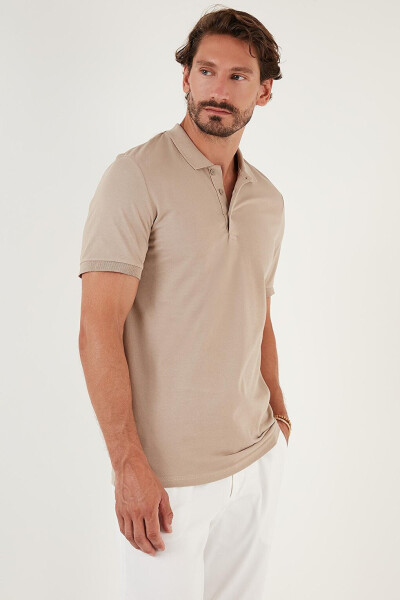 Cotton Regular Fit Buttoned Polo T Shirt 4362050 - 3