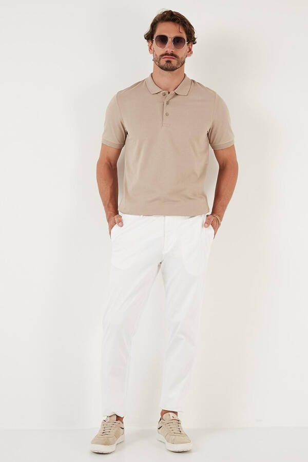 Cotton Regular Fit Buttoned Polo T Shirt 4362050 - 4