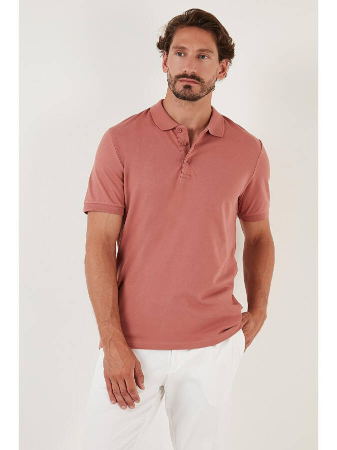 Cotton Regular Fit Buttoned Polo T-Shirt 4362050 - 2