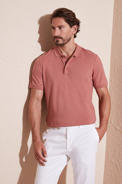 Cotton Regular Fit Buttoned Polo T-Shirt 4362050 - 1