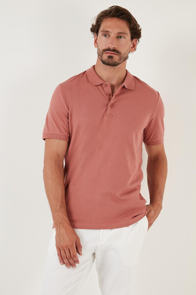 Cotton Regular Fit Buttoned Polo T-Shirt 4362050 - 2