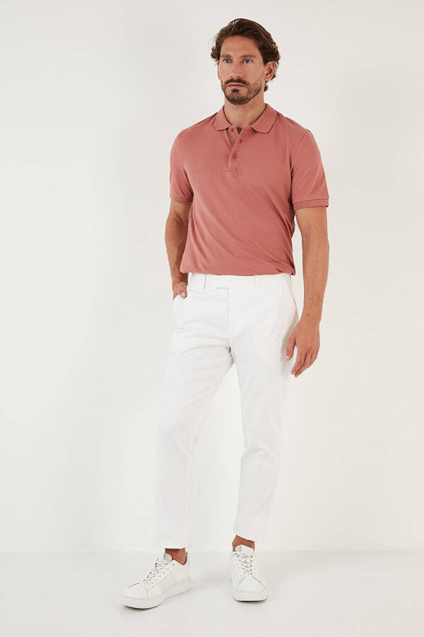 Cotton Regular Fit Buttoned Polo T-Shirt 4362050 - 3